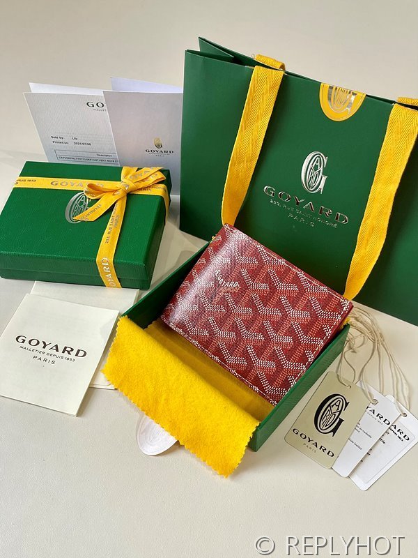 고야드 빅투아르 지갑 PM 레드