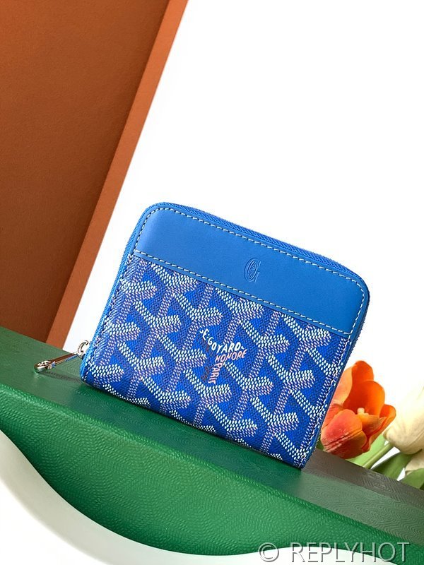 고야드 마티뇽 지갑 PM 스카이블루