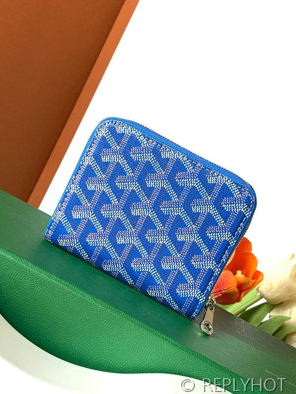 고야드 마티뇽 지갑 PM 스카이블루