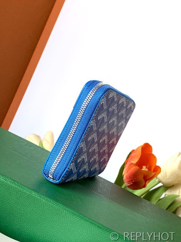 고야드 마티뇽 지갑 PM 스카이블루