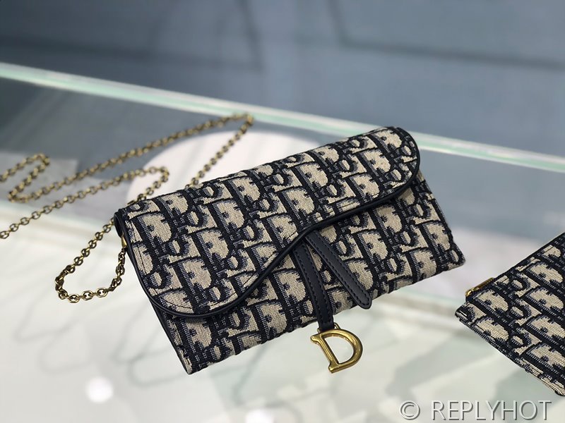 디올 SADDLE 체인 장지갑 새들백 [매장가 220만원대]