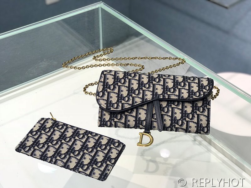 디올 SADDLE 체인 장지갑 새들백 [매장가 220만원대]