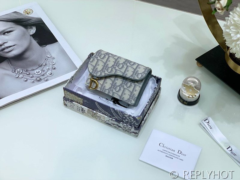 디올 Saddle Bloom 카드 지갑 [매장가 64만원대]