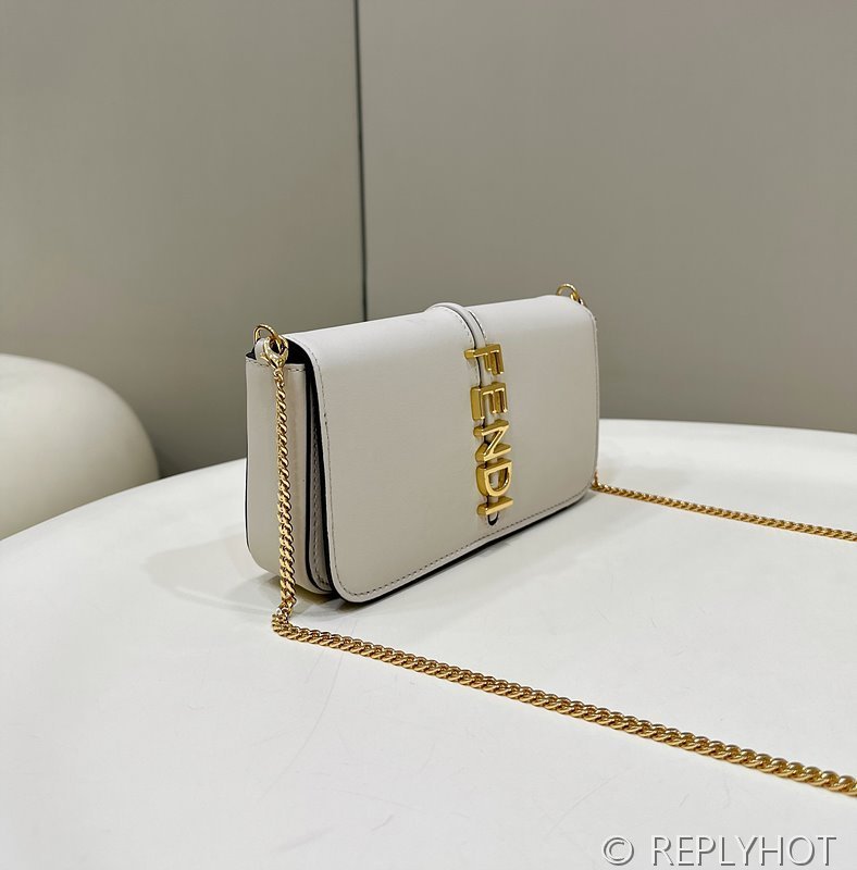 펜디그라피 체인 지갑 화이트 [매장가 210만원대]