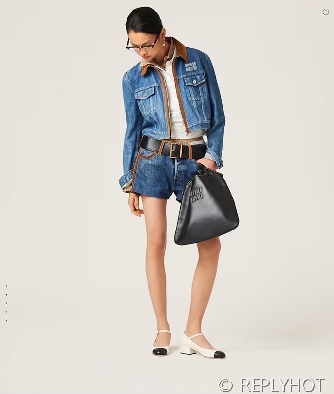 미우미우 데님 블루종 재킷 [매장가 550만원대]