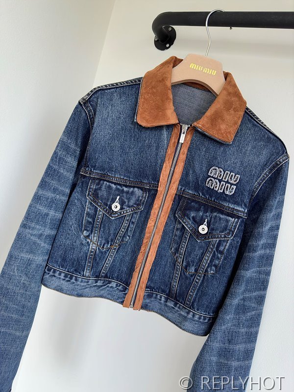 미우미우 데님 블루종 재킷 [매장가 550만원대]