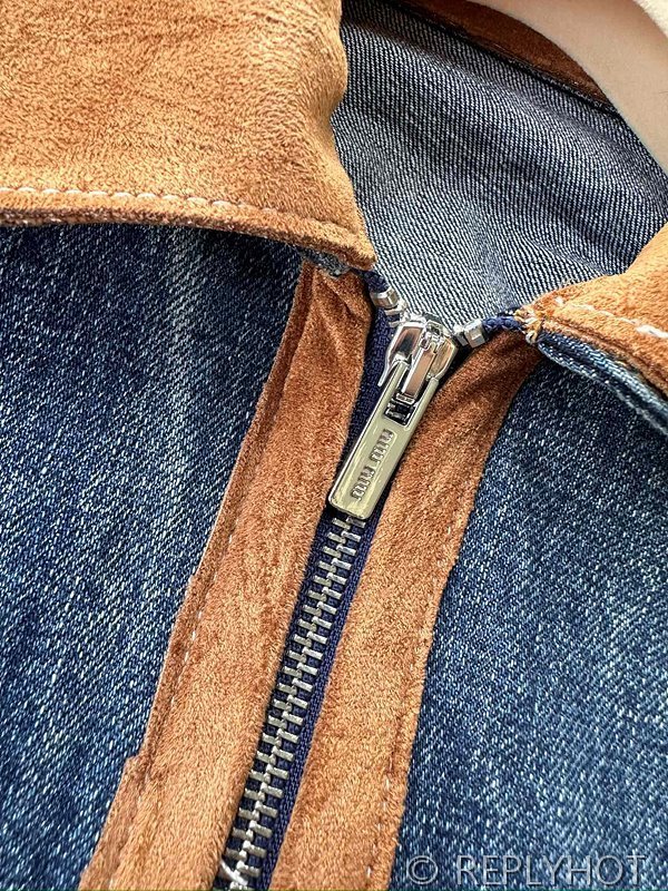 미우미우 데님 블루종 재킷 [매장가 550만원대]