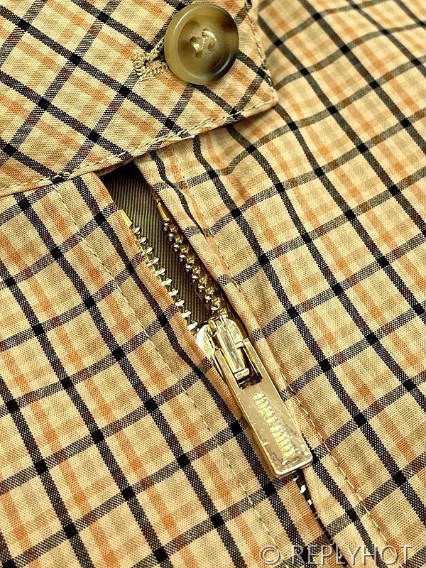 미우미우 체크 캔버스 블루종 재킷 [매장가 470만원대]