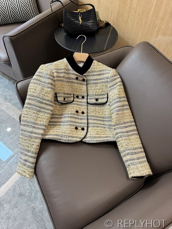 셀린느 트위드 슬림핏 프래그런스 재킷