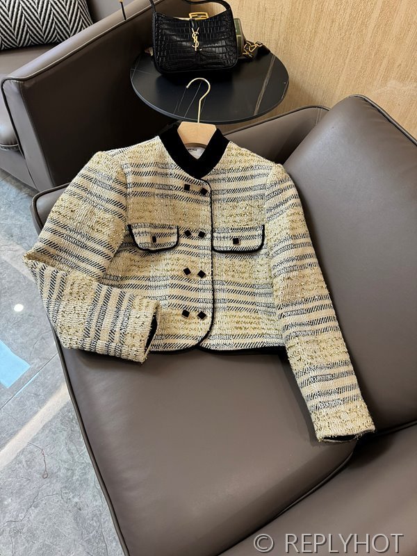 셀린느 트위드 슬림핏 프래그런스 재킷