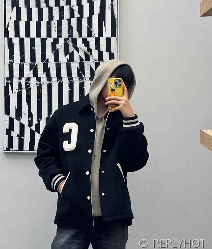 셀린느 울 코튼 코트 자켓