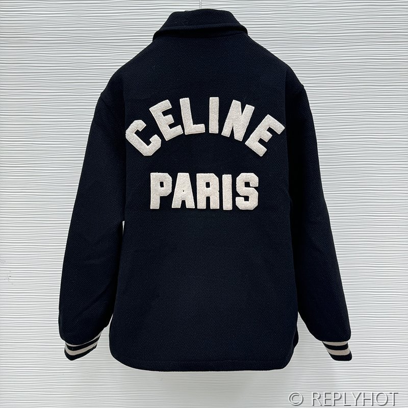 셀린느 울 코튼 코트 자켓