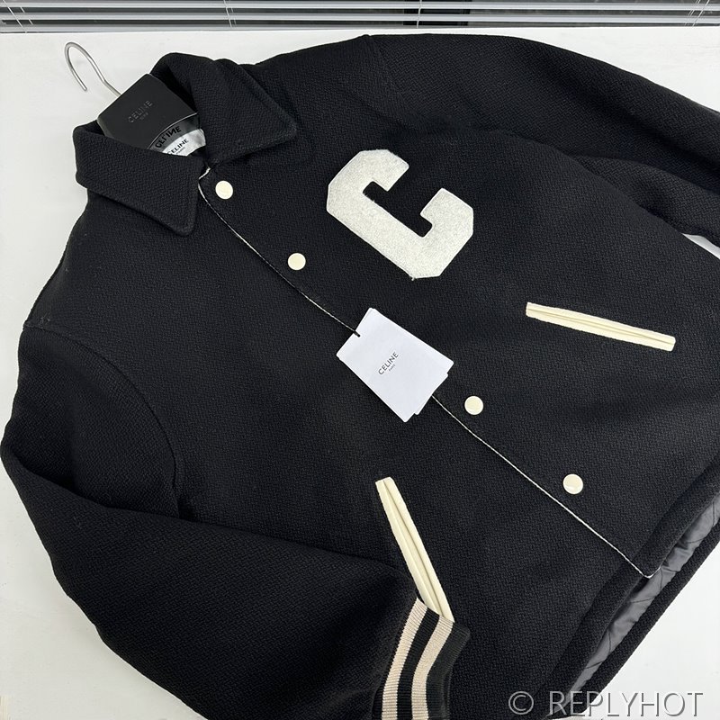 셀린느 울 코튼 코트 자켓