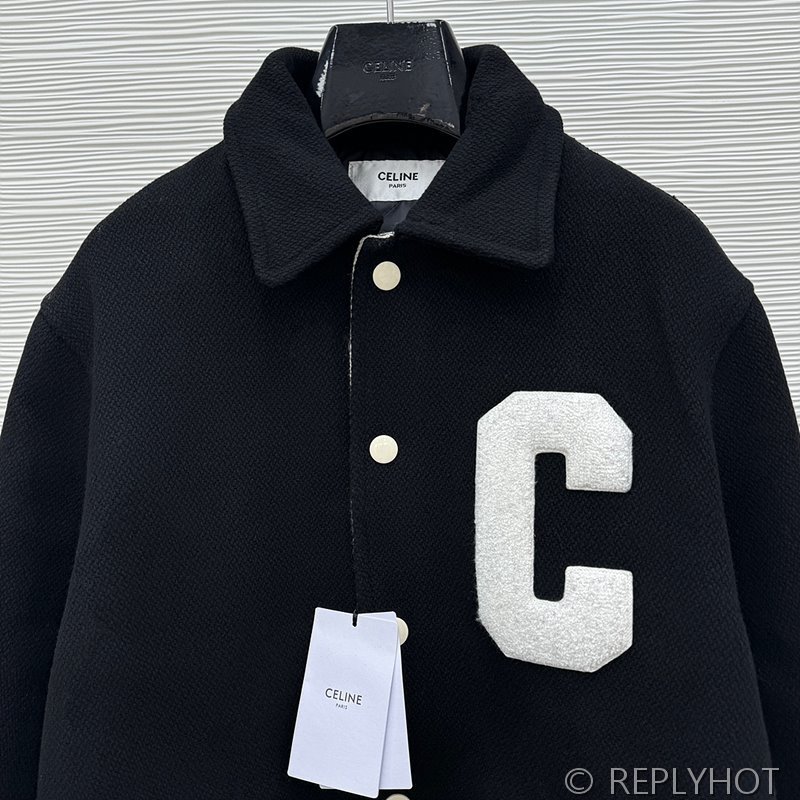 셀린느 울 코튼 코트 자켓