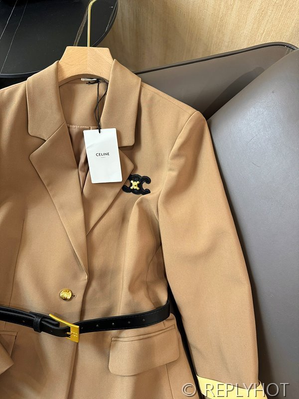 셀린느 블록 슬리브 슬림핏 블레이저