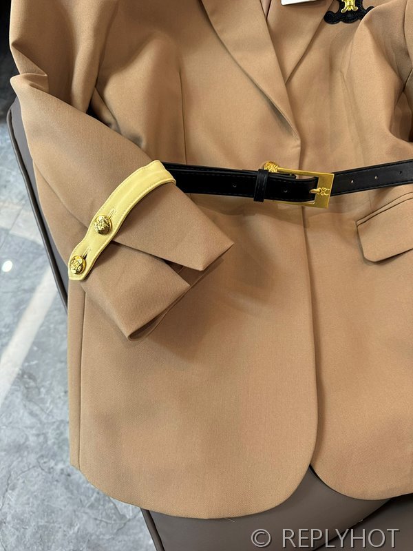 셀린느 블록 슬리브 슬림핏 블레이저