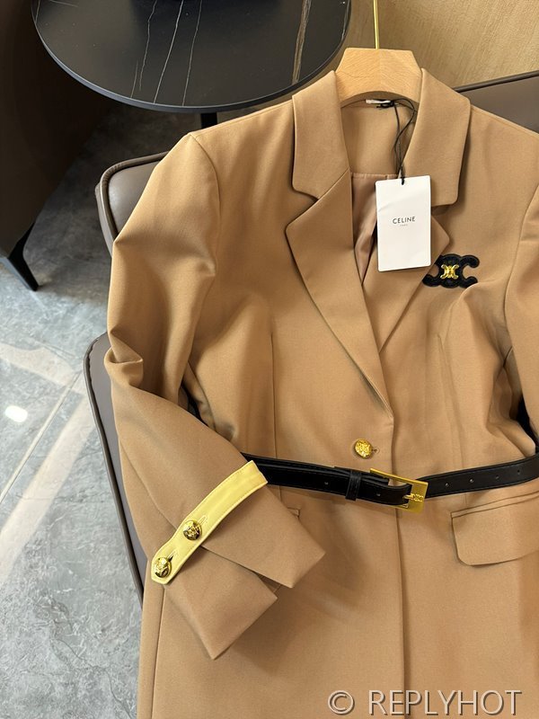 셀린느 블록 슬리브 슬림핏 블레이저