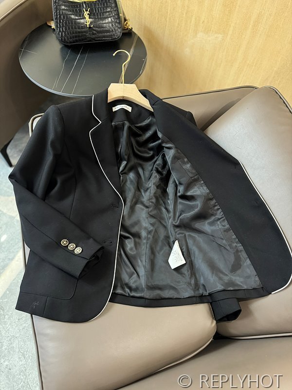 디올 자수 블레이저