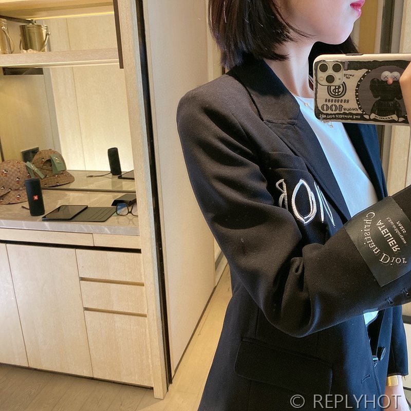 디올 자수 레터 슈트 재킷 2color