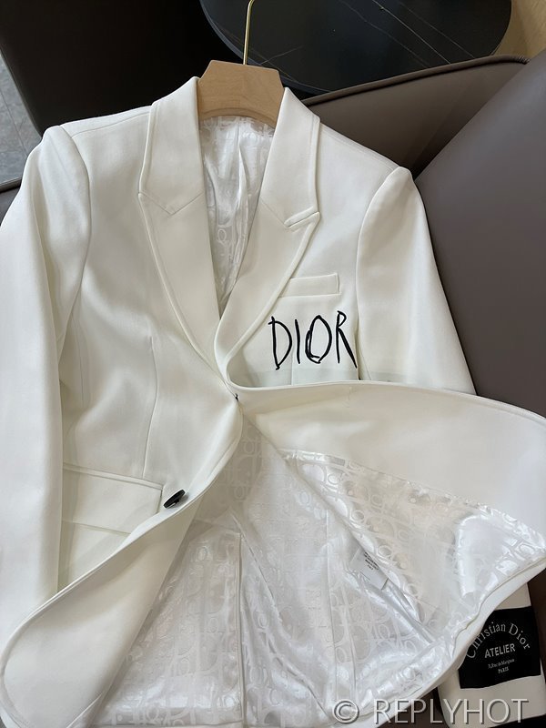 디올 자수 레터 슈트 재킷 2color