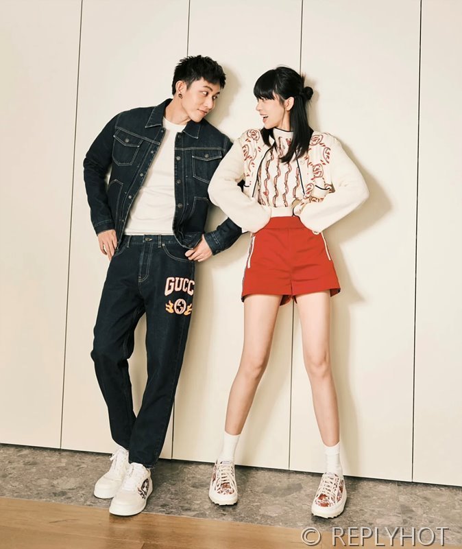 구찌 GG 실크 패치워크 울 니트 가디건