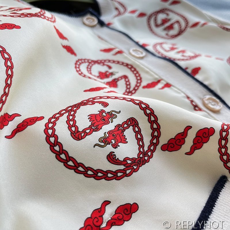 구찌 GG 실크 패치워크 울 니트 가디건