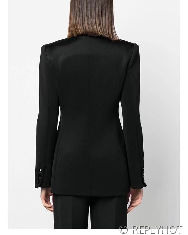 알마니 헤비 비즈 칼라 블레이저 자켓