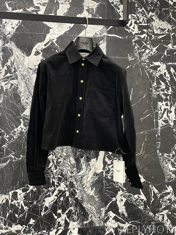 셀린느 싱글 브레스트 셔츠 자켓