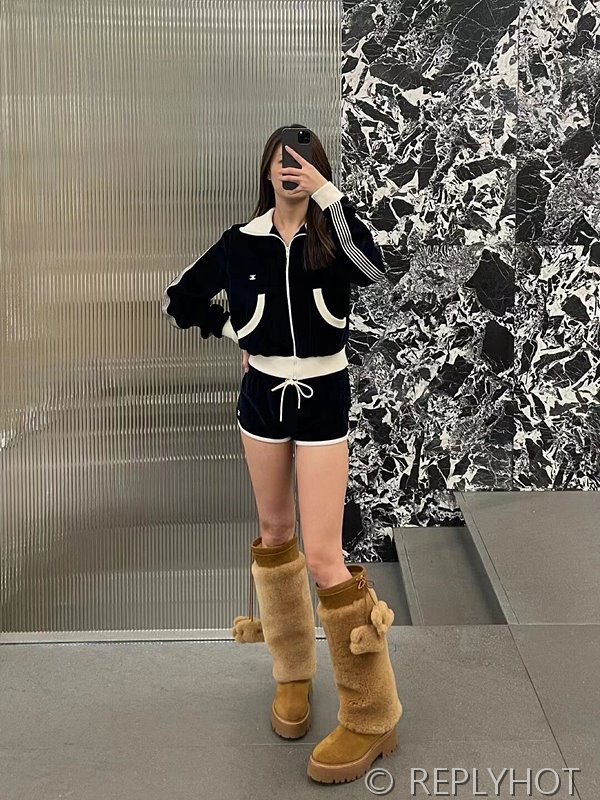 셀린느 벨벳 트레이닝 저지 자켓