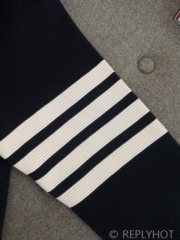 톰브라운 스트레이트 캐주얼 후드집업 네이비