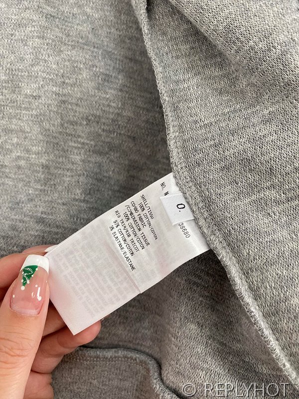 톰브라운 스트레이트 캐주얼 후드집업 그레이