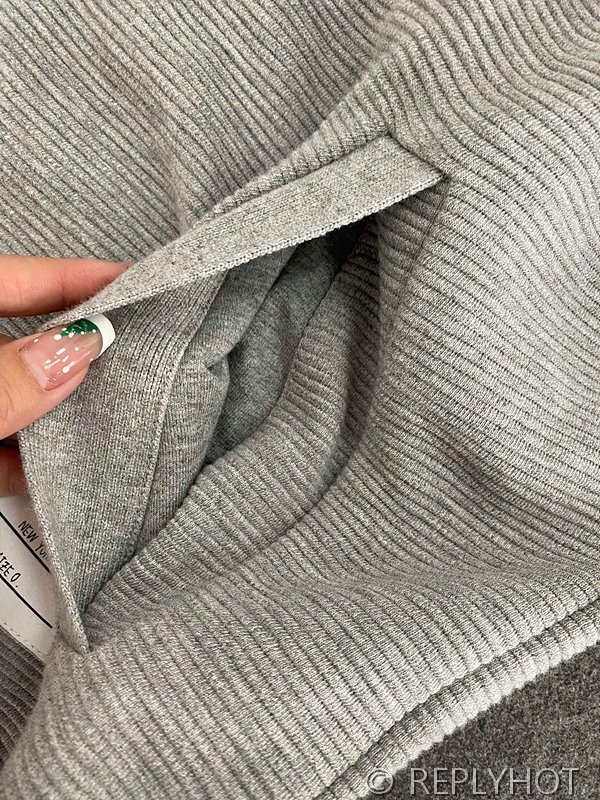 톰브라운 스트레이트 캐주얼 후드집업 그레이