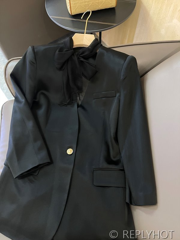 마르지엘라 실크 스카프 블레이저 자켓 3color