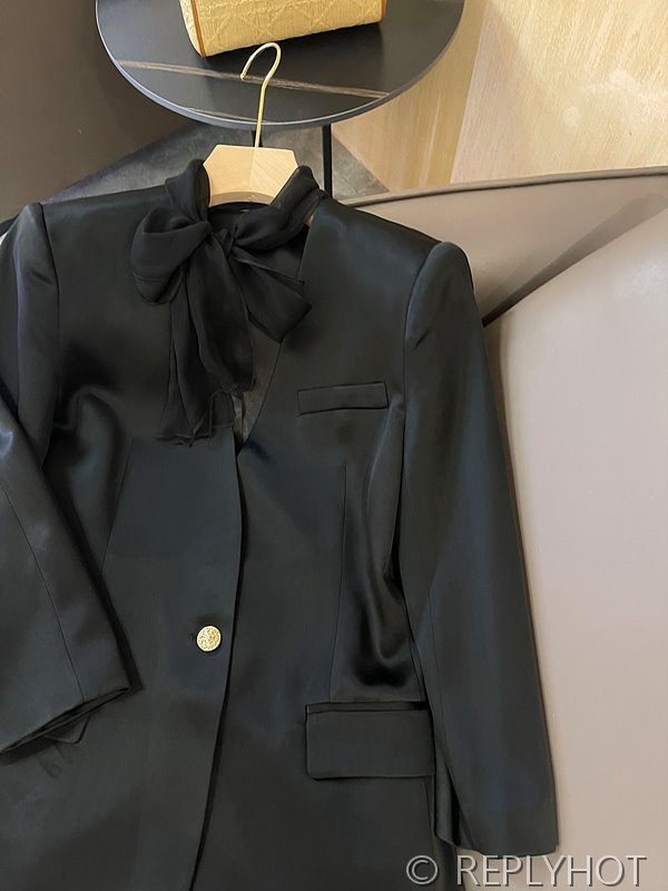 마르지엘라 실크 스카프 블레이저 자켓 3color