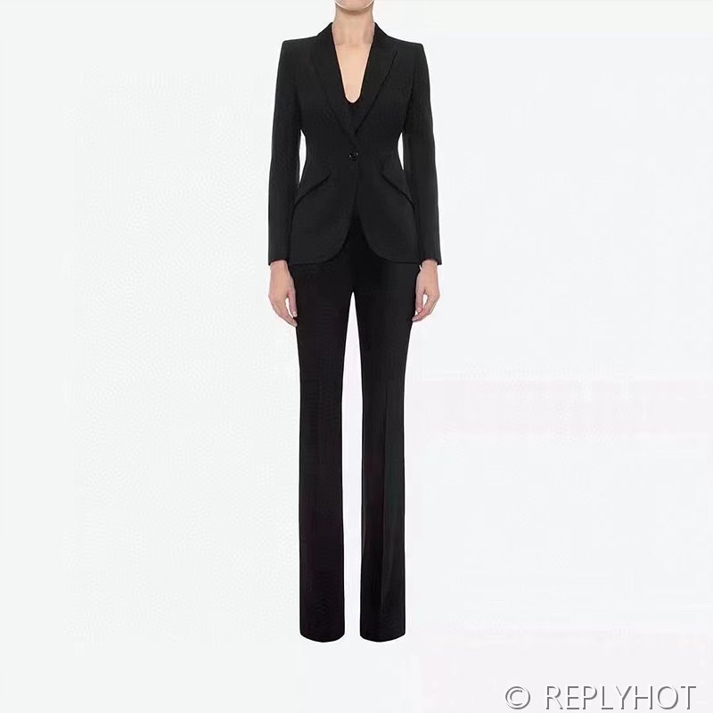 알렉산더 맥퀸 울 테일러드 슬림 정장코트 3color