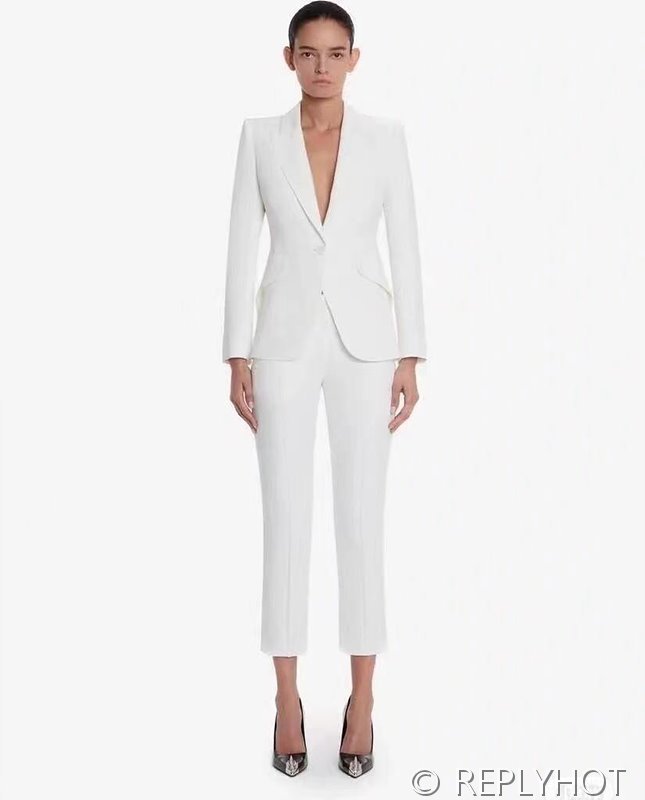 알렉산더 맥퀸 울 테일러드 슬림 정장코트 3color