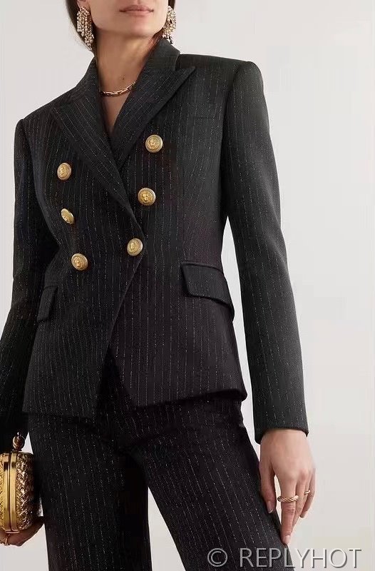 발망 골드버튼 울 정장코트 2color