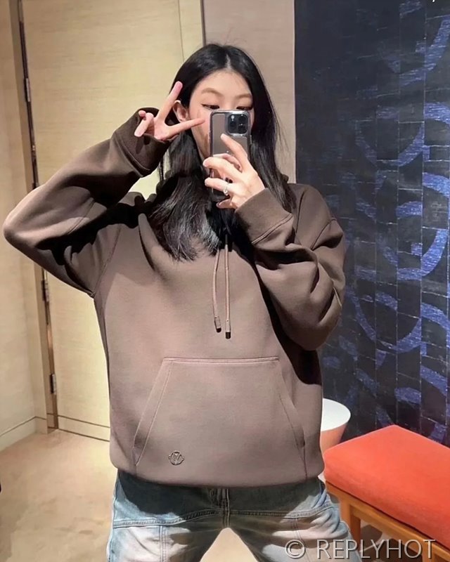 루이비통 버클 코튼 후드티