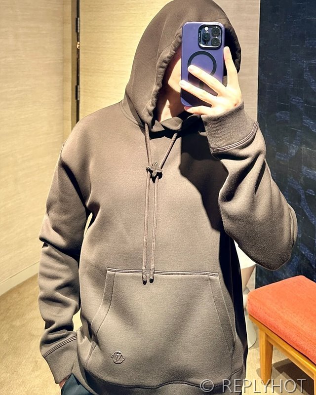 루이비통 버클 코튼 후드티