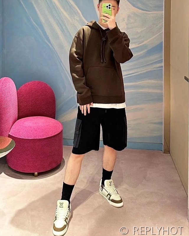 루이비통 버클 코튼 후드티