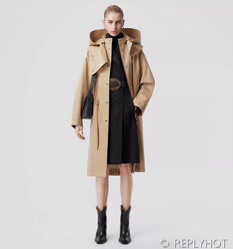 버버리 케이프타입 트렌츠 롱 코트