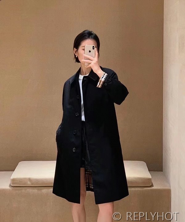 버버리 스트레이트 세미 트렌치코트 2color