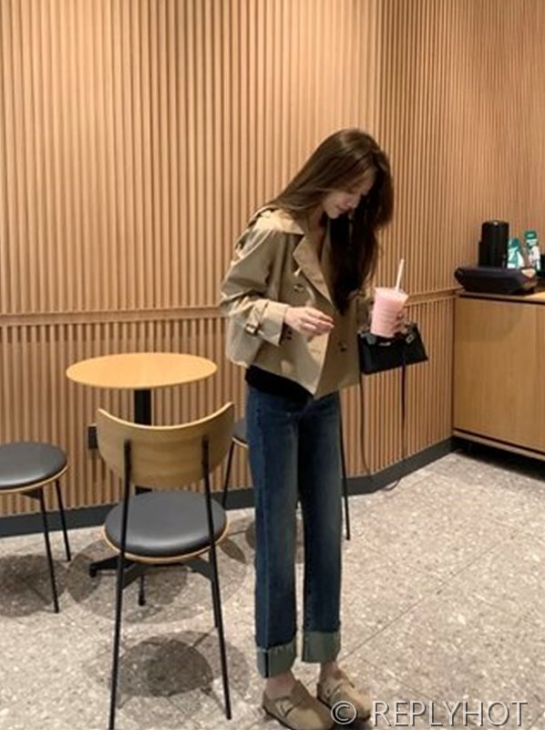 버버리 숏 트렌치코트 2color