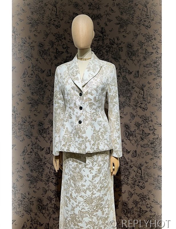 디올 클래식 스트레이트 투피스 자켓