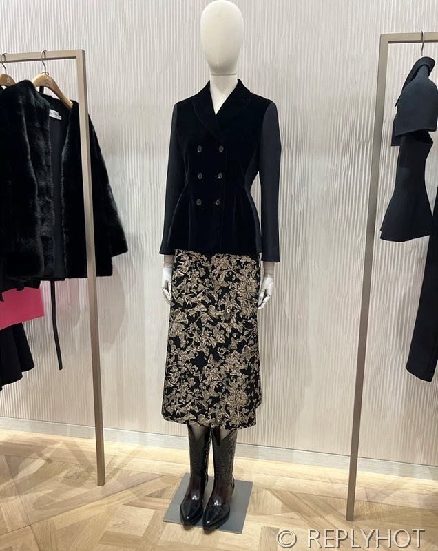 디올 클래식 스트레이트 투피스 자켓