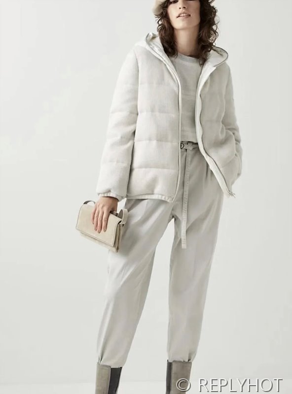 브루넬로 쿠치넬리 샤이니트림 니트 다운패딩 [매장가 600만원대]