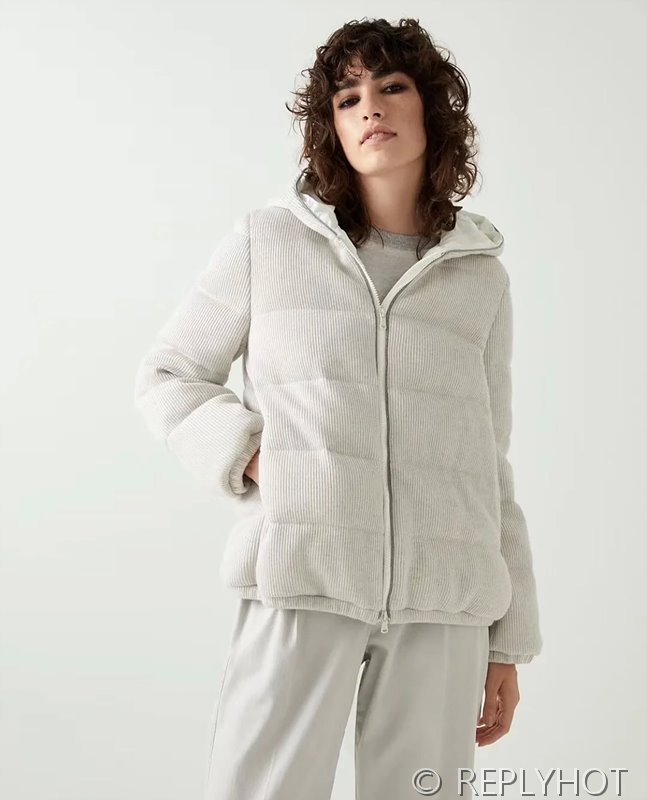 브루넬로 쿠치넬리 샤이니트림 니트 다운패딩 [매장가 600만원대]