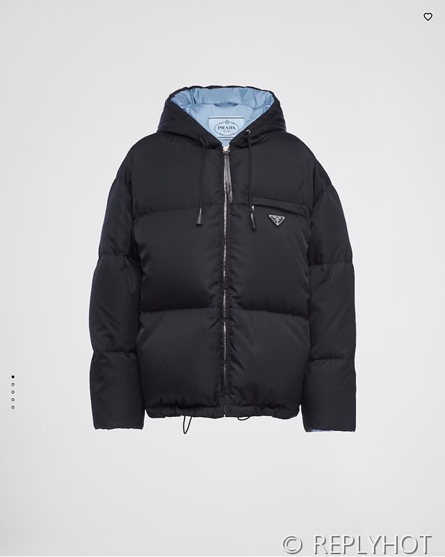 프라다 리나일론 개버딘 후디드 다운재킷 3COLOR[매장가 370만원대]