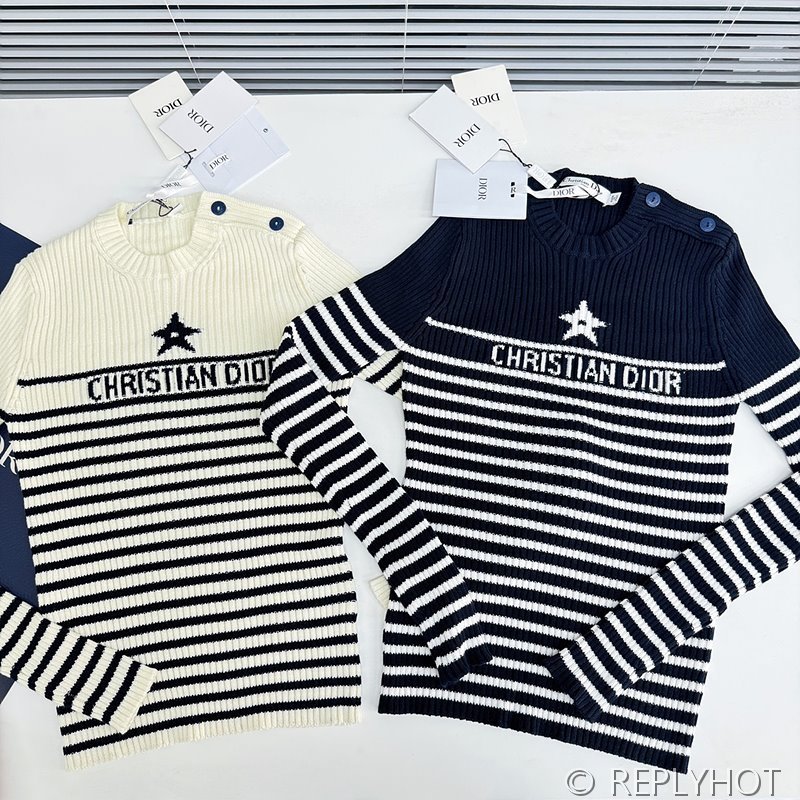 디올 스트레이프 니트 2COLOR [매장가 270만원대]