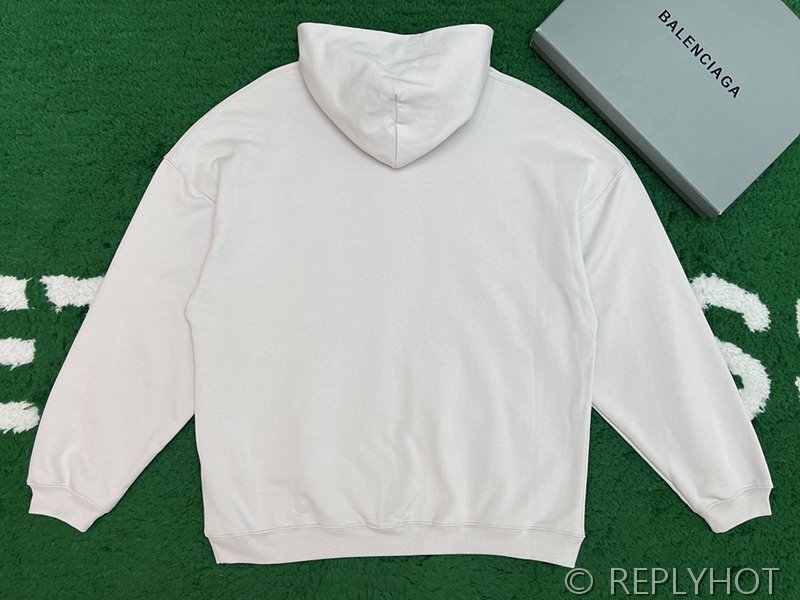 발렌시아가 LO_VE 오버사이즈 후디 화이트 [매장가 149만원대]